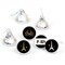 Big Dot of Happiness Stars Over Paris - Parisian Themed Party Round Candy Sticker Favors - Labels Fits Chocolate Candy (1 sheet of 108)